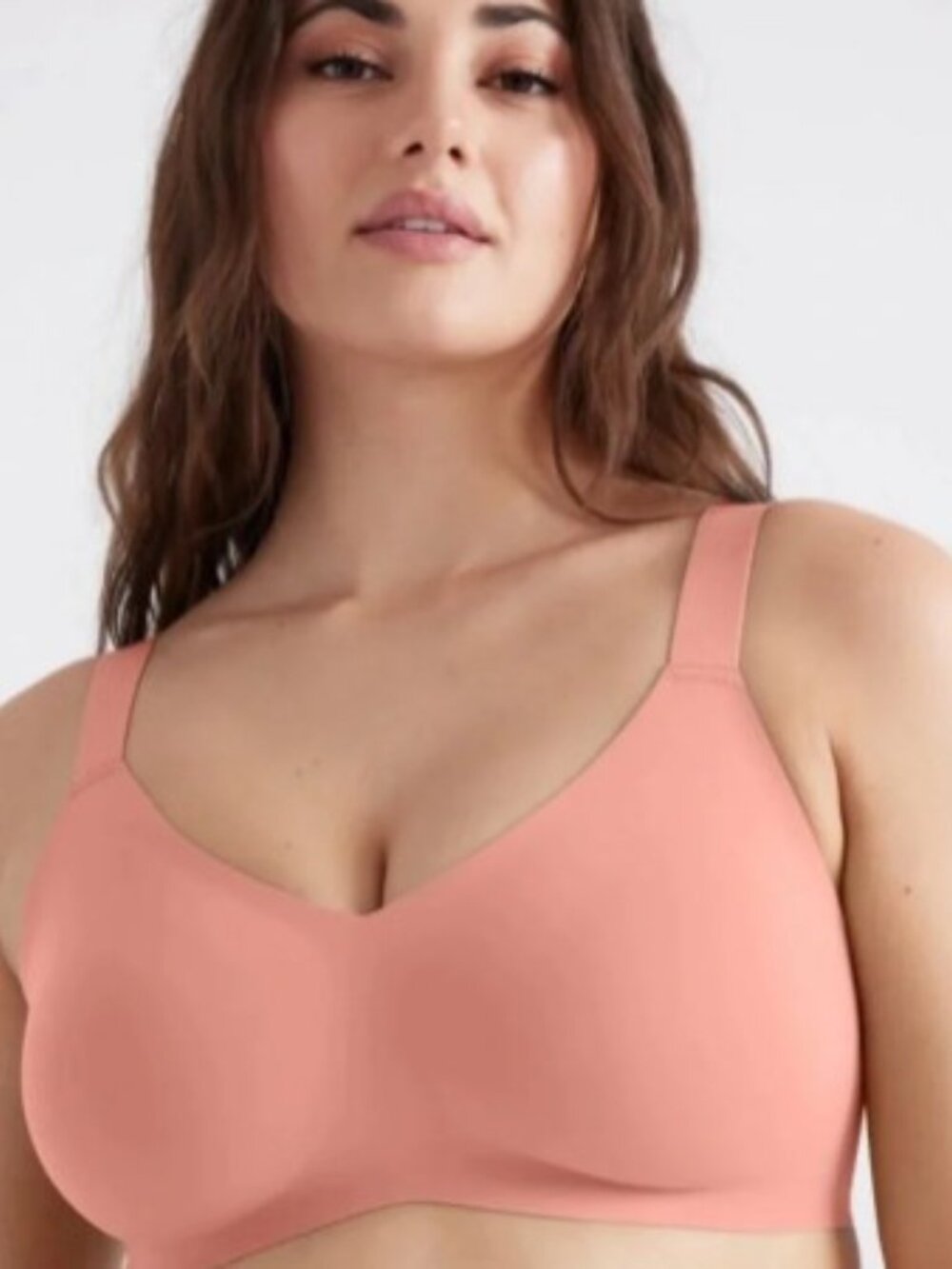 Knix Padded Vneck Bra Sz 4 NWT 32C, 32D, 34C, 34D Basic Casual Pink Ginger